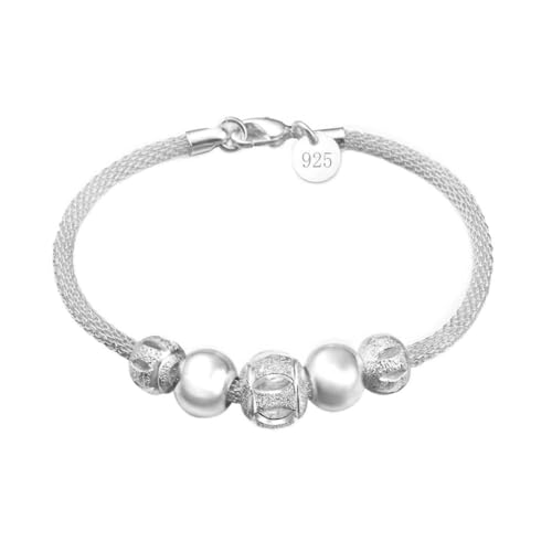 Bracelet perles de fleurs pour femmes en nacre élégante