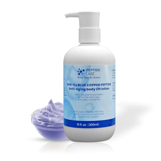 Peptide Labz Peptídeo De Cobre E Ácido Hialurônico - Loção Corporal - Fórmula Antienvelhecimento, Firmadora E Hidratante Para A Pele, 10 Onças Fluidas