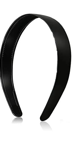 Black 2pcs Unique Plain Plastic Head band With Teeth Non - Slip Hairband For Women's and Girls Headband Hoops for Women Girls DIY Hair Accessories-image-11