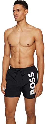 BOSS Octopus, Bañador para Hombre, Negro (New - Schwarz Black 007), L