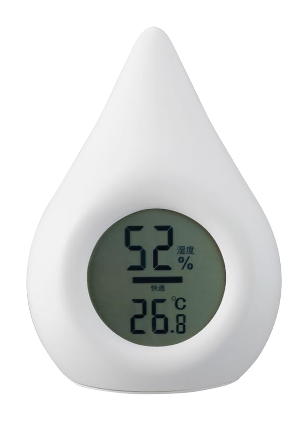 Amazon.co.jp: APIX アピックス SHIZUKU デジタル温湿度計 AHM-140WH