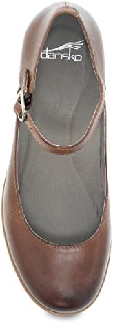 Dansko Women's Waterproof Leather Mary Jane Deena Shoes Tan 9.5-10 | Image 1