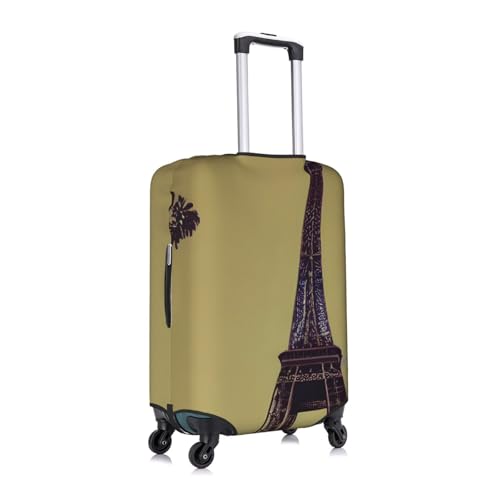 Eiffel Tower Paris Tsa Approved Luggage Cover For 18-32 Inch Suitcases Scratch-Resistant Stretch Luggage Cover3