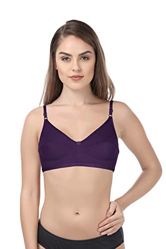 Image of INNER TOUCH Women's Cotton Non-Padded Bra (Pack of 3)