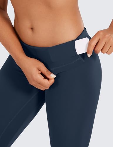 Image of CRZ YOGA Naked Feeling Leggings 25'' | Sleek, Decent Compression, Yoga, Hidden Waistband Pocket, for Women