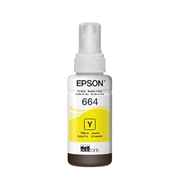 Garrafa de Tinta Original Epson EcoTank T664 Amarelo - T664420