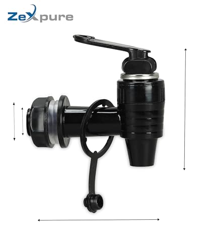Image of RO Tap Set - Universal Water Purifier Tap - Black - Suitable for all RO /UV /UF water purifiers, water pots, and plastic cans (Pack of -2)