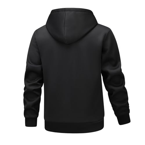 Sherpa Hoodies for Men Winter Warm Fleece Lined Hoodie Thick Thermal Hooded Sweatshirts with Kangaroo Pocket3