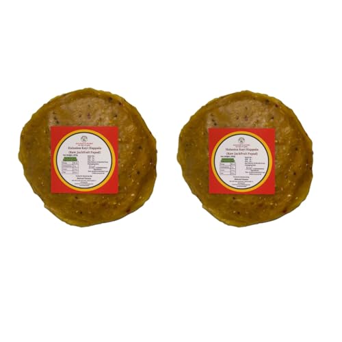 Image of Malnad Western Ghats Raw Jackfruit Papad (200gm) Pack of 2 | Product from Malnad Flavors | Fresh with No Artificial Preservatives | Naturally Prepared | Traditional Method, Thick & Crispy Halasina Happala | Packed in Vaccum Pouch