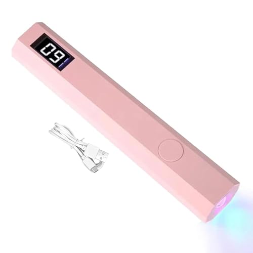Lámpara LED de uñas MiniUV para uñas de gel: Secador UV LED de gel con 3 temporizadores, lámpara de uñas de gel, lámpara de uñas portátil, secador de uñas para el hogar, tiendas, salón de belleza