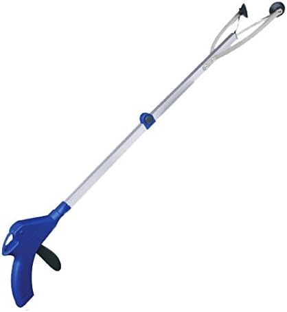 Reacher Grabber - Durable Aluminum - 32" Extended Hand Grabber Tool - Foldable Long Arm Gripper Grabber by Slick Solutions