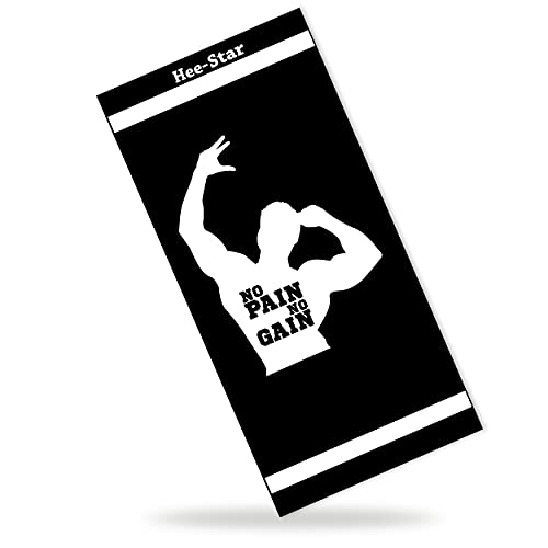 Hee-Star® Asciugamano Palestra Uomo - Telo Palestra in Microfibra Sottile e Leggero - Ideale su Panca e Attrezzi per Fitness e Sala Pesi - Gym Towel (Microfibra 200 Gsm)