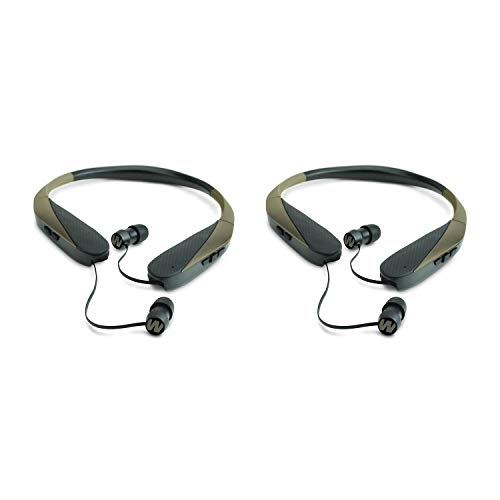 Walker's Razor XV Bluetooth Retractable Hunting Ear Bud Muff Headset (2 Pack)