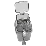 Horett Trituradora de Hielo Portátil, Manivela de 1,25 L, Cuchillas Acero
