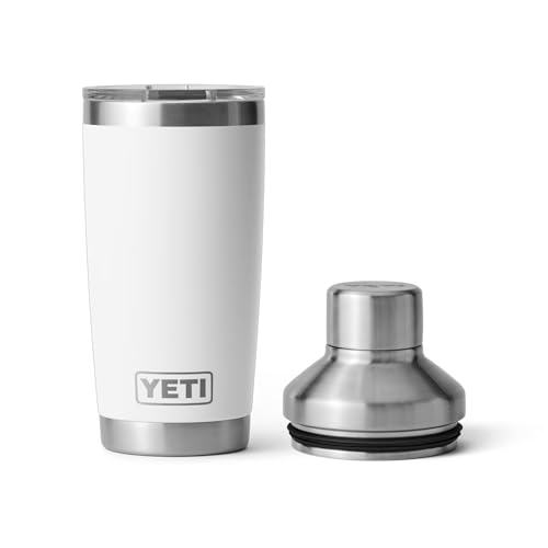 YETI 20 oz Rambler Tumbler Cocktail Shaker Kit, White