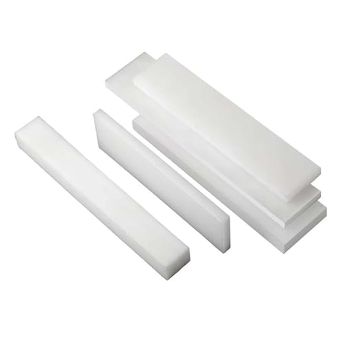 COYOUCO ホワイトナイロンシート 80mm 長さ × 75mm 幅、厚さ 12-50mm の矩形プラスチックシート、加工、DIY改造、模型製作用 12枚入り,20MM