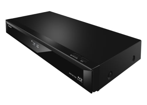Panasonic DMR-BCT760AG Blu-Ray Player und Recorder mit Twin HD DVB-C Tuner, 500 GB Festplatte, 4K Upscaling, Ultra HD, Simultanaufnahme, Smart Ready, Schwarz