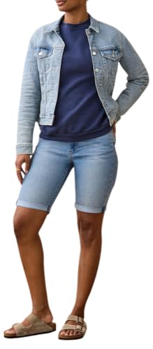 Image of Levi Strauss Signature Gold Women's Mid-Rise Bermuda Shorts Stretch Denim (Available in Plus Size)