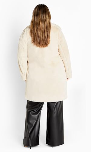 City Chic Women's Apparel Women's Remi Faux Fur Coat4