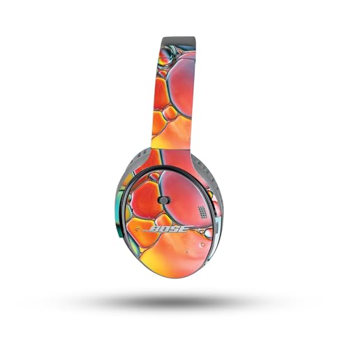 Image of MightySkins Skin Compatible with Bose QuietComfort 35 II Headphones - Rainbow Bubbles | Protective, Durable, and Unique Vinyl Decal wrap Cover | Easy to Apply, Remove, and Change Styles