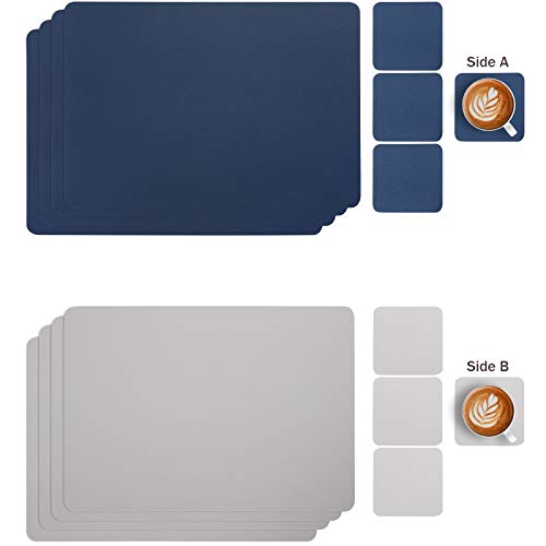 Myir JUN Leather Table Mats and Coasters - Image 2