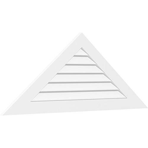 Ekena Millwork GVPTR60X1501SF Triangle Surface Mount PVC Gable Vent, Factory Primed White by Ekena Millwork - Image 2