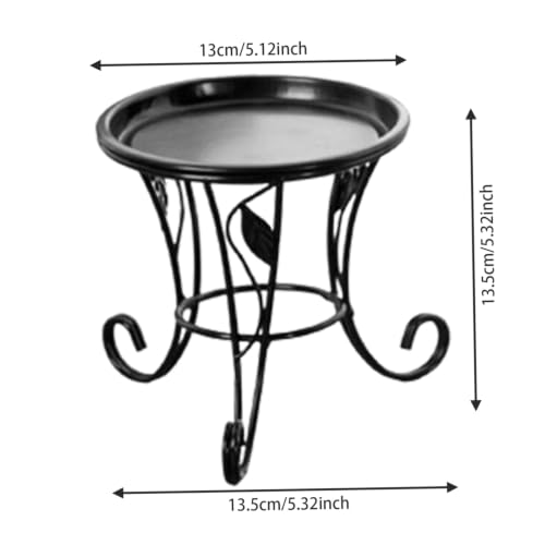 Support de pot de fleur en métal durable et surélevé 5.3" - 5