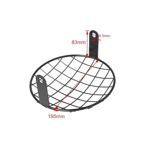 Couvercle lampe gril pour chopper protège phare vintage contre projections - 3