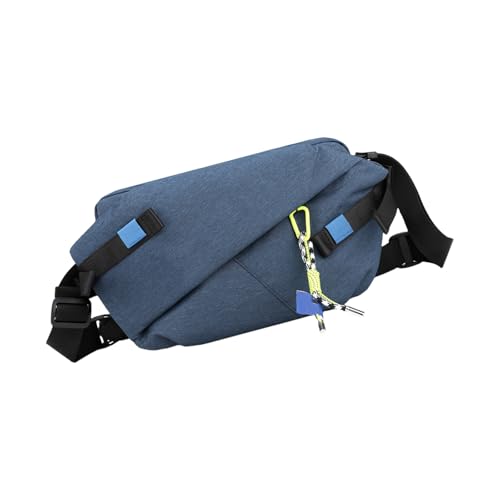 Sac à bandoulière en nylon femme homme besace imperméable multi-poches voyage