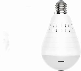 FACULX Light Bulb Camera, Home WiFi Light Camera, Wireles Led Cam,360 Degrees Panoramic Home Surveillance Cameras, Fisheye Security Camera Bulb