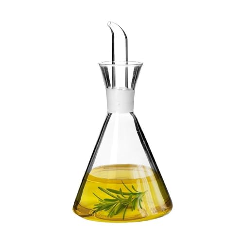 Lolahome Aceitera Antigoteo Transparente De Cristal Borosilicato De 250 Ml, 9x9x19 Cm