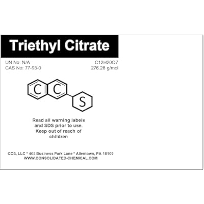 Triethyl Citrate | Food Grade | Aroma/Flavor/Fragrance - 1000mL (32 Fl Oz)