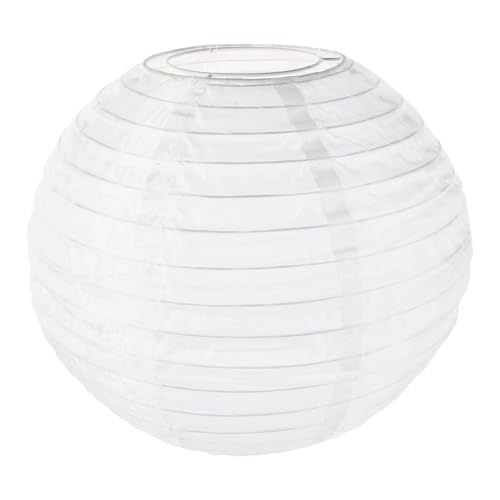 Artibetter Pantalla Redonda de Tela Plegable para Lámpara Colgante Farol Decorativo Estructura de Alambre Cubierta para Farol Navideño y Decoración de Interiores