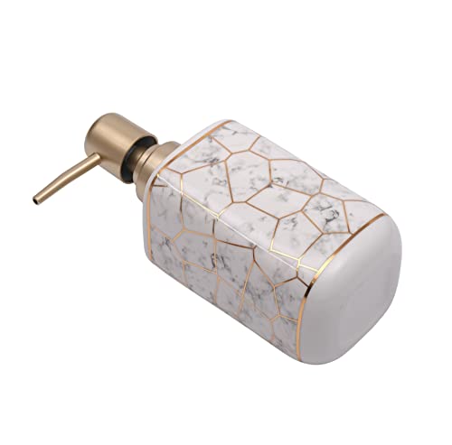 Image of Store2508 Ceramic Liquid Handwash Soap Dispenser Pump for Bathroom /Kitchen - 250ml (4 Pcs White)