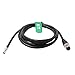 HangTon Sensor Actuator M12 A Coded 4 pin Male Shield Cable to Open Wire for Industrial Automation, Device Network DeviceNet, CANopen, IO Link, Profibus 1m