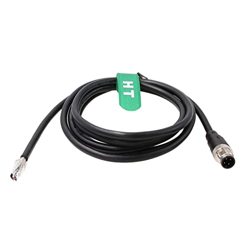 Connecteur actionneur M12 codé A 4 broches mâle fil ouvert 3 mètres