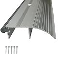 CBW KC Hardware 3-5/16 in. X 1 in. High Profile Aluminum and Vinyl Outswing Door Threshold Strip for Exterior Doors and Doorways - 36 Inch, Silver, Mill Finish, KCSTHS364872