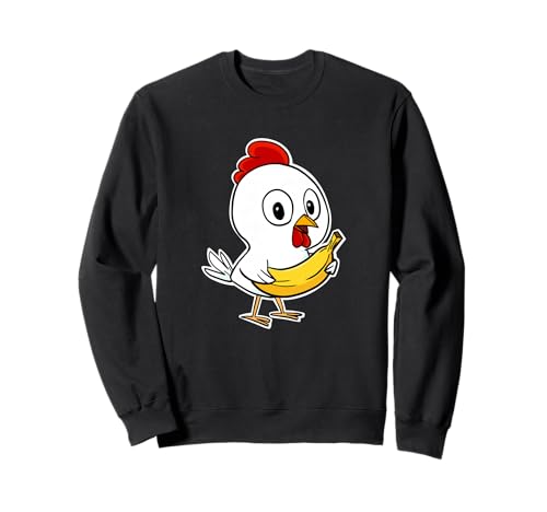 Lindo plátano de Pollo Sudadera