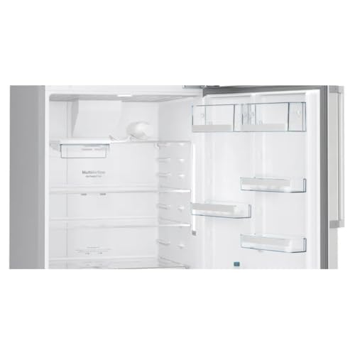 Image of Bosch Series 6 542 L Frost Free Double Door Refrigerator, Freezer on Top, Total No Frost, Brushed Steel Anti-Fingerprint, 186 x 75 cm (KDN76AID0I)
