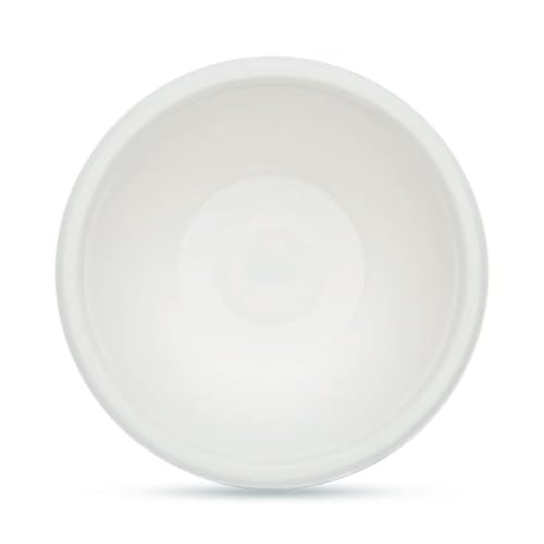 Image of Ezee Disposable 180 Ml Round Bagasse Bowls | Lightweight | Pack of 10, White