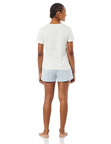 Pijama Curto Feminino Com Decote V Off White M