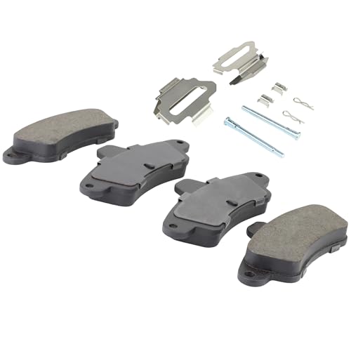 Image of QUALITY-BUILT Rear Semi-Metallic Brake Pads, Black Series 1003-0661M, Compatible with 1995-2001 Ford /Mercury (Contour,Cougar,Mystique)