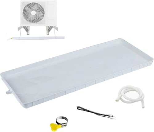 Kit de Bandeja de Drenaje para Aire Acondicionado, Bandeja de plástico para Aire Acondicionado portátil, Bandeja de Goteo de Agua condensada para Accesorios de CA, Bandeja de Goteo para Auto