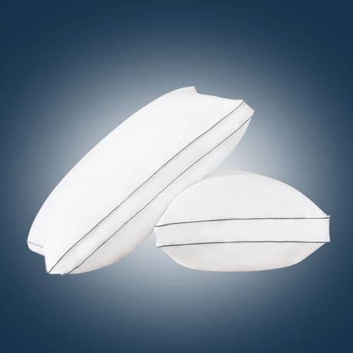 SHOUREN Goose Down Pillows Standard/Queen Size Set of 2, Fluffy Soft Bed Pillows for Sleeping,...
