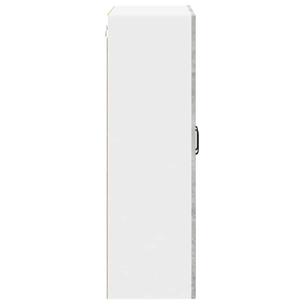 Mobile da cucina in legno cemento grigio, 60 x 31 x 100 cm, con 3 ripiani e 2 ante, molto spazio, autoportante, armadietto multiuso ideale per cucina, cantina, piano di lavoro, stoccaggio