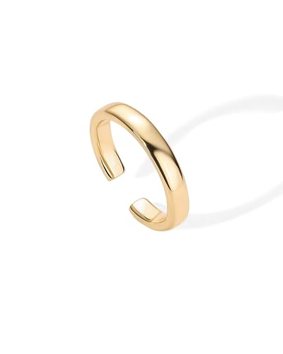 Pavoi 2404-TOERING 18K Yellow Gold Plated Adjustable Toe Ring thumb #2