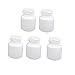 New Lon0167 5Pcs 150ml Featured HDPE Plastic White reliable efficacy Empty Solid Powder Bottle Storage Container Jar(id:eec b2 56 c5a)