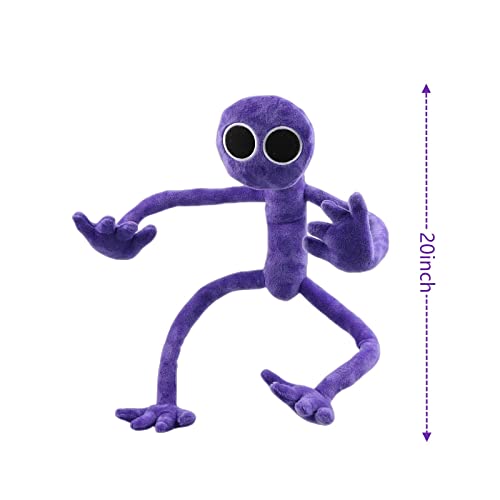 Image of New Horror Game Rainbow Friends Plush, 20'' Purple Plushies Toy from Rainbow Friends Fans Gift, Cute Stuffed Figure Doll Kids and Adults, Great Christmas Stocking Stuffers Boys Girls