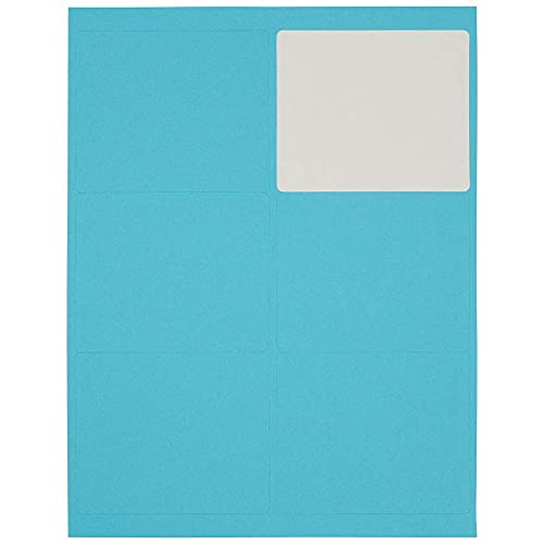 Jam Paper Shipping Address Labels - Large - 3 1/3 X 4 - Blue - 120/Pack #TOP4