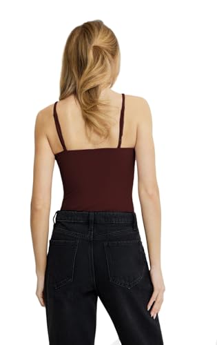 Image of SIGHTBOMB Ultra Soft V Neck Slim Adjustable Strap SOFTLINE ' Double Layer ' Afford LUX Cuddle TEE for Women